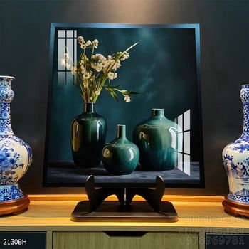 Tranh bình hoa đẹp tinh tế mẫu mới nhất