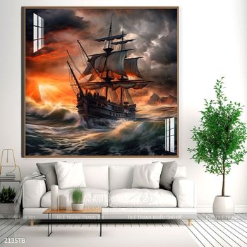 Tranh thuận buồm xuôi gió treo tường