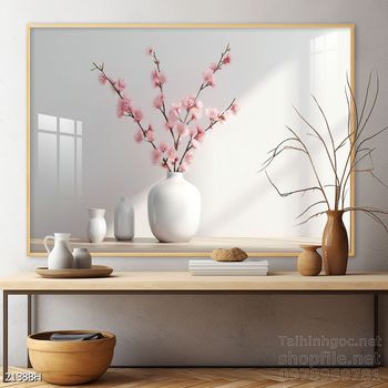 File tranh bình hoa nghệ thuật mẫu mới nhất