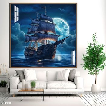 Tranh thuận buồm xuôi gió trang trí tường nhà