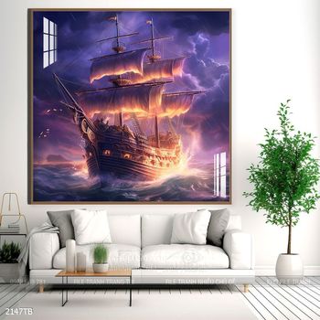 Tranh thuận buồm xuôi gió đẹp