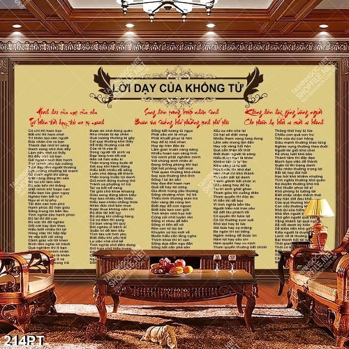 Tranh decor lời dạy của KHỔNG TỬ đẹp nhất