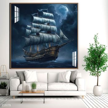 Tranh thuyền buồm và cảnh biển
