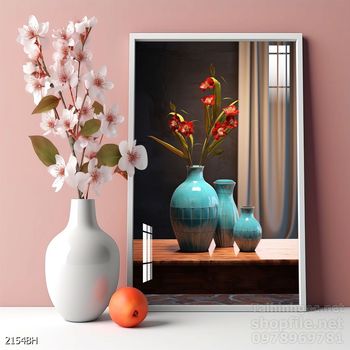 Tranh bình hoa đẹp