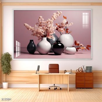 Tranh bình hoa hiện đại treo tường sang trọng ý nghĩa