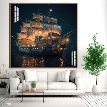 Tranh thuận buồm xuôi gió treo tường