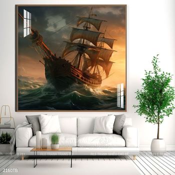 Tranh phong thủy thuận buồm xuôi gió tài lộc đẹp