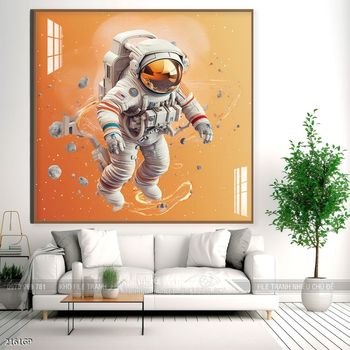 Tranh 3D phi hành gia vũ trụ