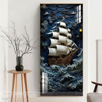 Tranh thuận buồm xuôi gió trang trí tường nhà