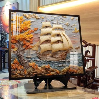Tranh thuận buồm xuôi gió treo tường