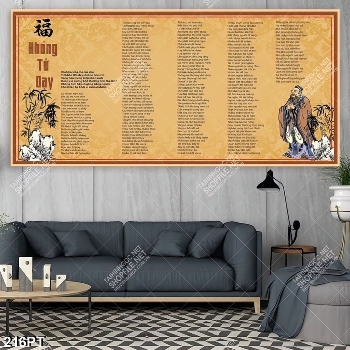 Tranh in uv những lời KHỔNG TỬ dạy đẹp nhất