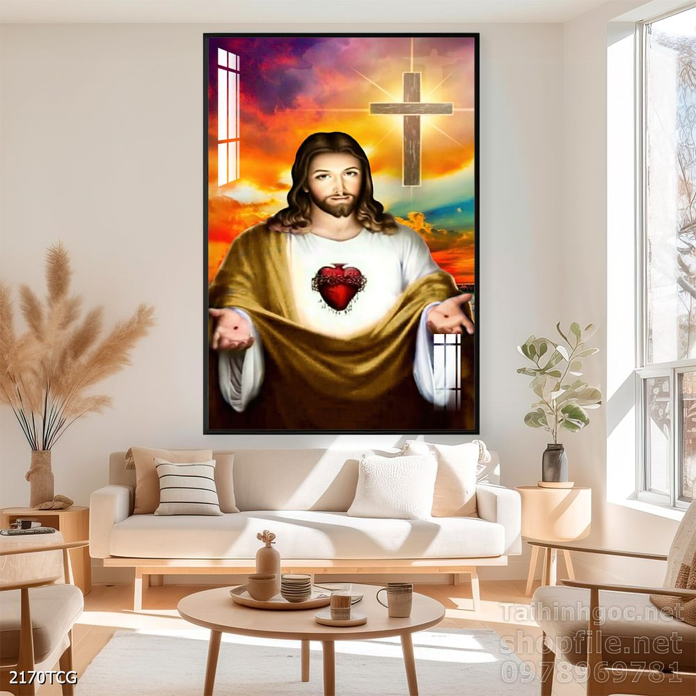 Tranh tranh trí tường công giáo sang trọng