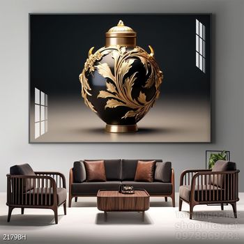 Mẫu tranh bình hoa mới nhất trang trí phòng khách, phòng ăn