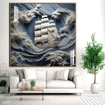 Tranh thuyền buồm và cảnh biển