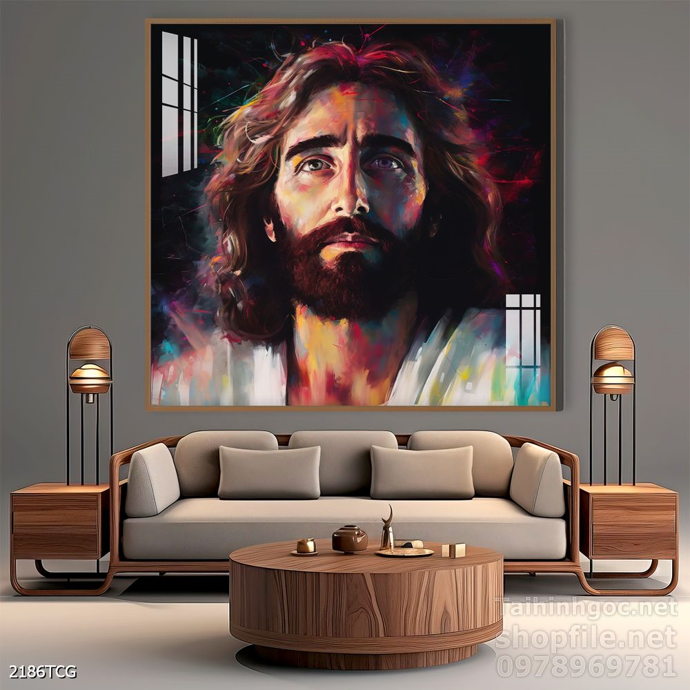 File tranh công giáo decor trang trí tường phòng thờ