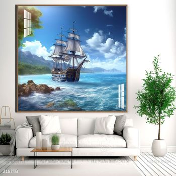 Tranh thuận buồm xuôi gió trang trí tường nhà