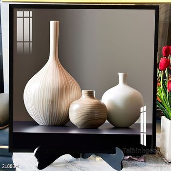 Tranh bình hoa hiện đại treo tường sang trọng ý nghĩa