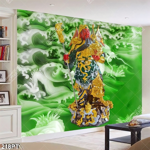 Tranh Quang Công giả ngọc gắn tường chất lượng cao