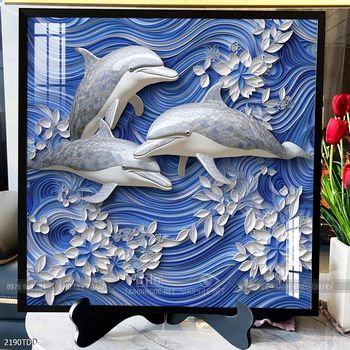 Tranh cá heo đẹp