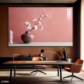 Mẫu tranh bình hoa nghệ thuật decor trang trí tường