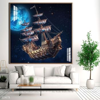 Tranh thuận buồm xuôi gió cánh buồm vàng đẹp nhất