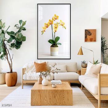 Tranh bình hoa độc đáo trang trí phòng khách