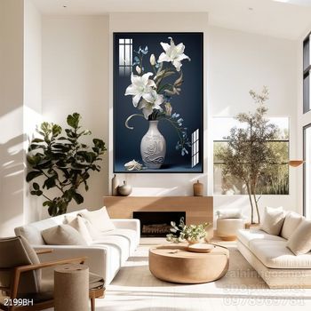 Tranh bình hoa nghệ thuật sang trọng