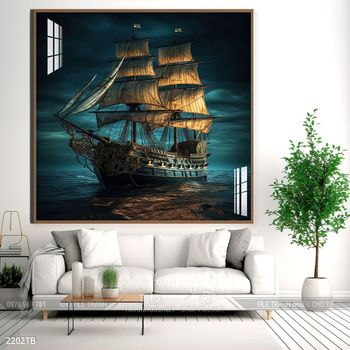 Tranh thuận buồm xuôi gió đẹp