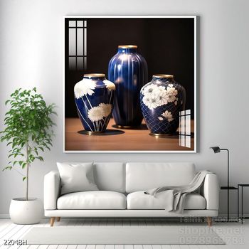 Mẫu tranh bình hoa treo tường đẹp nhất