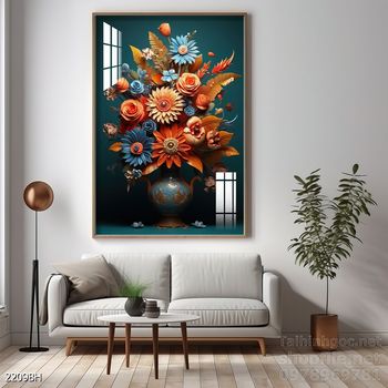 Tranh bình hoa trang trí phòng khách, phòng ăn đẹp