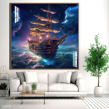 Tranh thuận buồm xuôi gió trang trí tường nhà