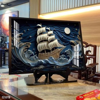 Tranh thuận buồm xuôi gió treo tường