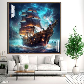 Tranh phong thủy thuận buồm xuôi gió tài lộc đẹp