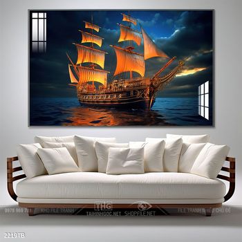 Tranh thuận buồm xuôi gió treo tường đẹp