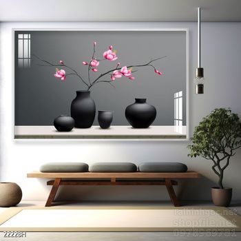 Tranh bình hoa hiện đại treo tường sang trọng ý nghĩa