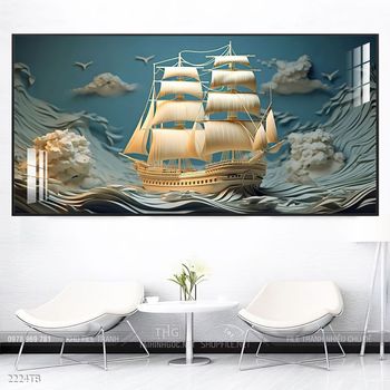 Tranh thuận buồm xuôi gió đẹp