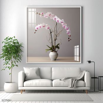 Mẫu tranh bình hoa sang trọng đẹp độc đáo