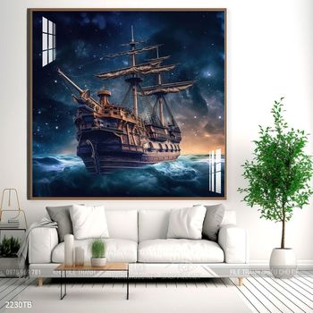 Tranh thuận buồm xuôi gió trang trí tường nhà