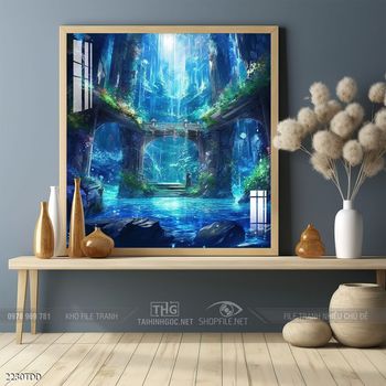 Tranh cá heo decor trang trí tường nhà