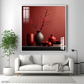 Tranh bình hoa trang trí phòng khách, phòng ăn đẹp