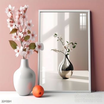 Mẫu tranh bình hoa nghệ thuật decor trang trí tường