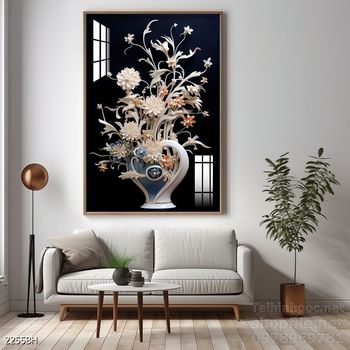 Tranh bình hoa đẹp tinh tế mẫu mới nhất