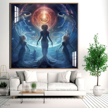 Tranh phi hành gia đẹp