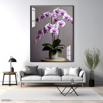 File tranh bình hoa đẹp decor tường nhà trang trí