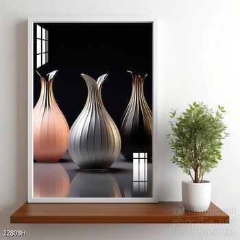 Tranh bình hoa trang trí phòng khách, phòng ăn đẹp