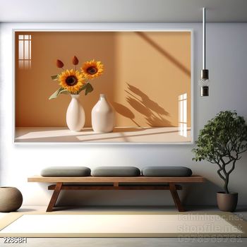 Mẫu tranh bình hoa mới nhất trang trí phòng khách, phòng ăn