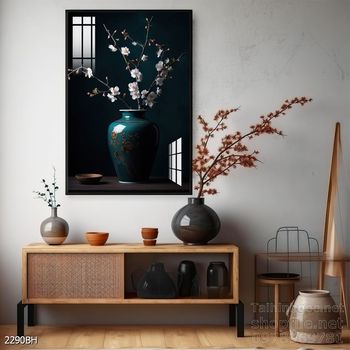 Tranh bình hoa nghệ thuật sang trọng