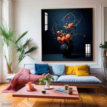 Mẫu tranh bình hoa treo tường đẹp nhất