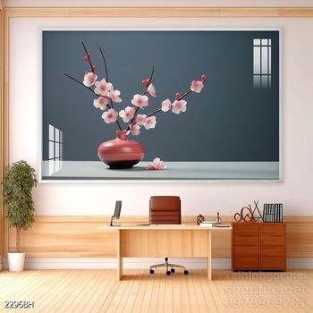 Tranh bình hoa đẹp decor trang trí tường