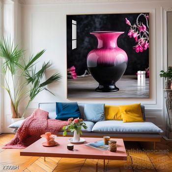 Tranh bình hoa trang trí phòng khách, phòng ăn đẹp